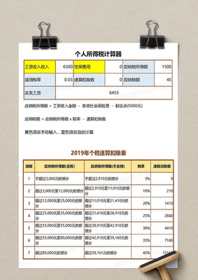 【Excel模板】打造你的快捷个税计算器 轻松搞定薪资计算